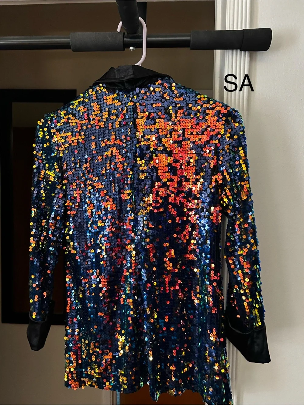 Weissman Blue Multi Sequin Blazer. Excellent condition. Size SA. Worn once
